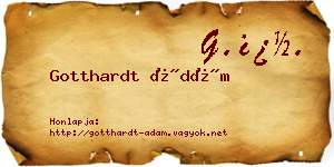 Gotthardt Ádám névjegykártya