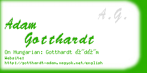 adam gotthardt business card